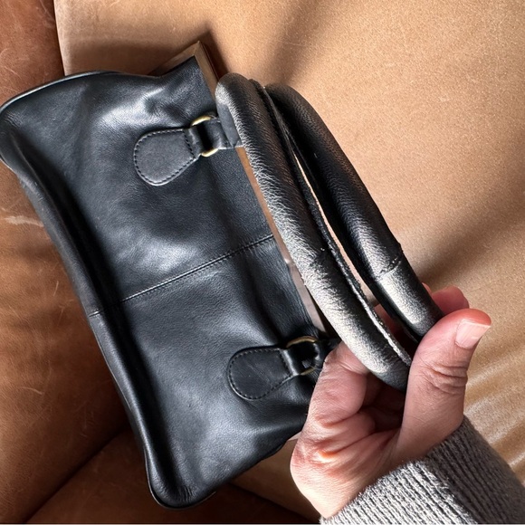 Vintage calf hair Leopard Print animal pony leather bag kisslock David Jeffery - Picture 15 of 15